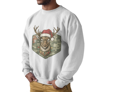 Mens Christmas Deer Sweatshirt