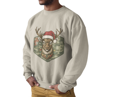 Mens Christmas Deer Sweatshirt