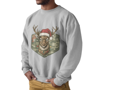 Mens Christmas Deer Sweatshirt