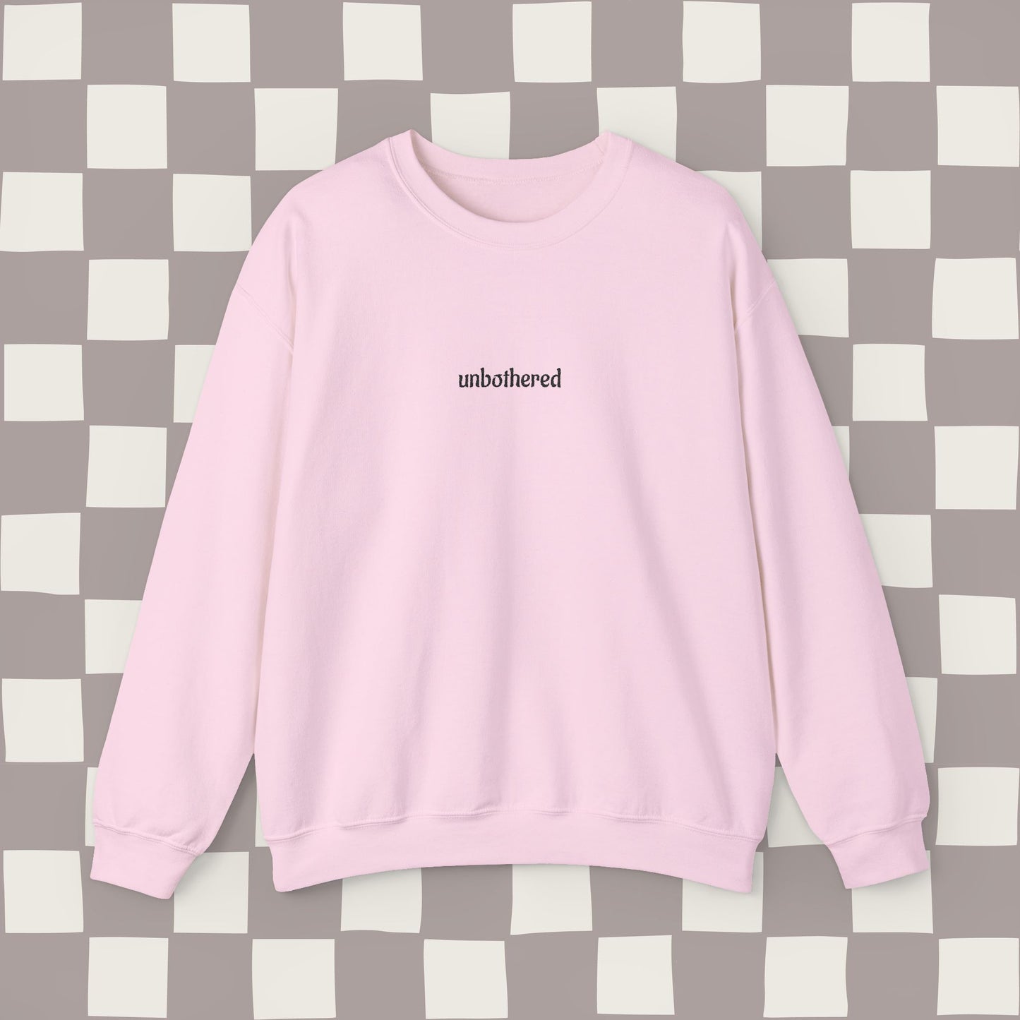 unbothered, embroidered