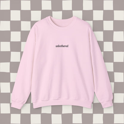 unbothered, embroidered
