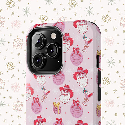 Preppy Pink Santa Phone Case