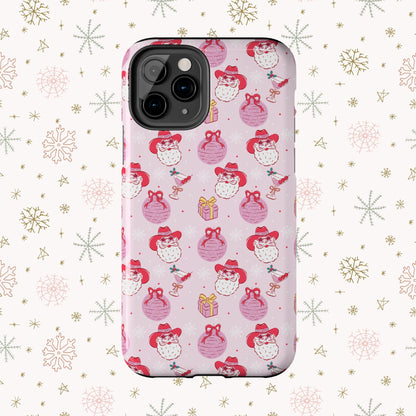 Preppy Pink Santa Phone Case