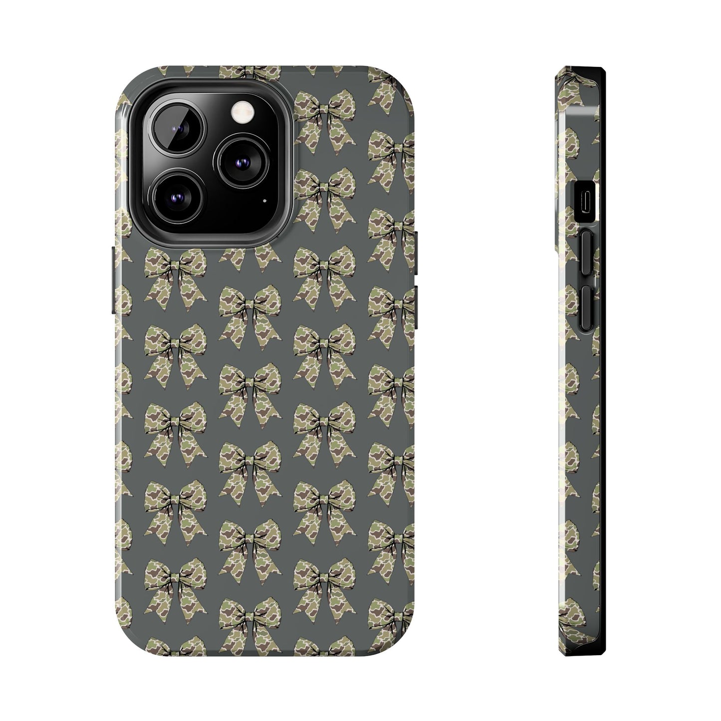 Vintage Camouflage Bow Phone Case