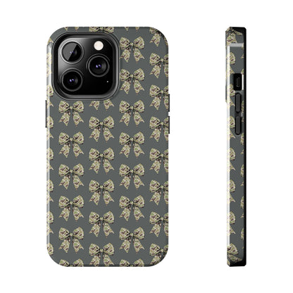 Vintage Camouflage Bow Phone Case