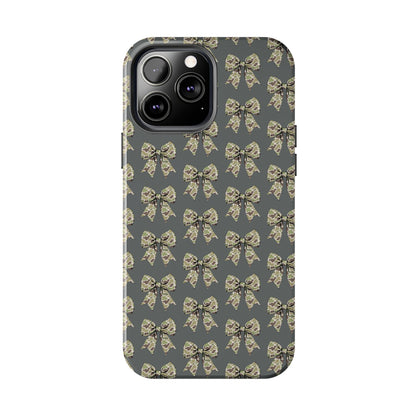 Vintage Camouflage Bow Phone Case