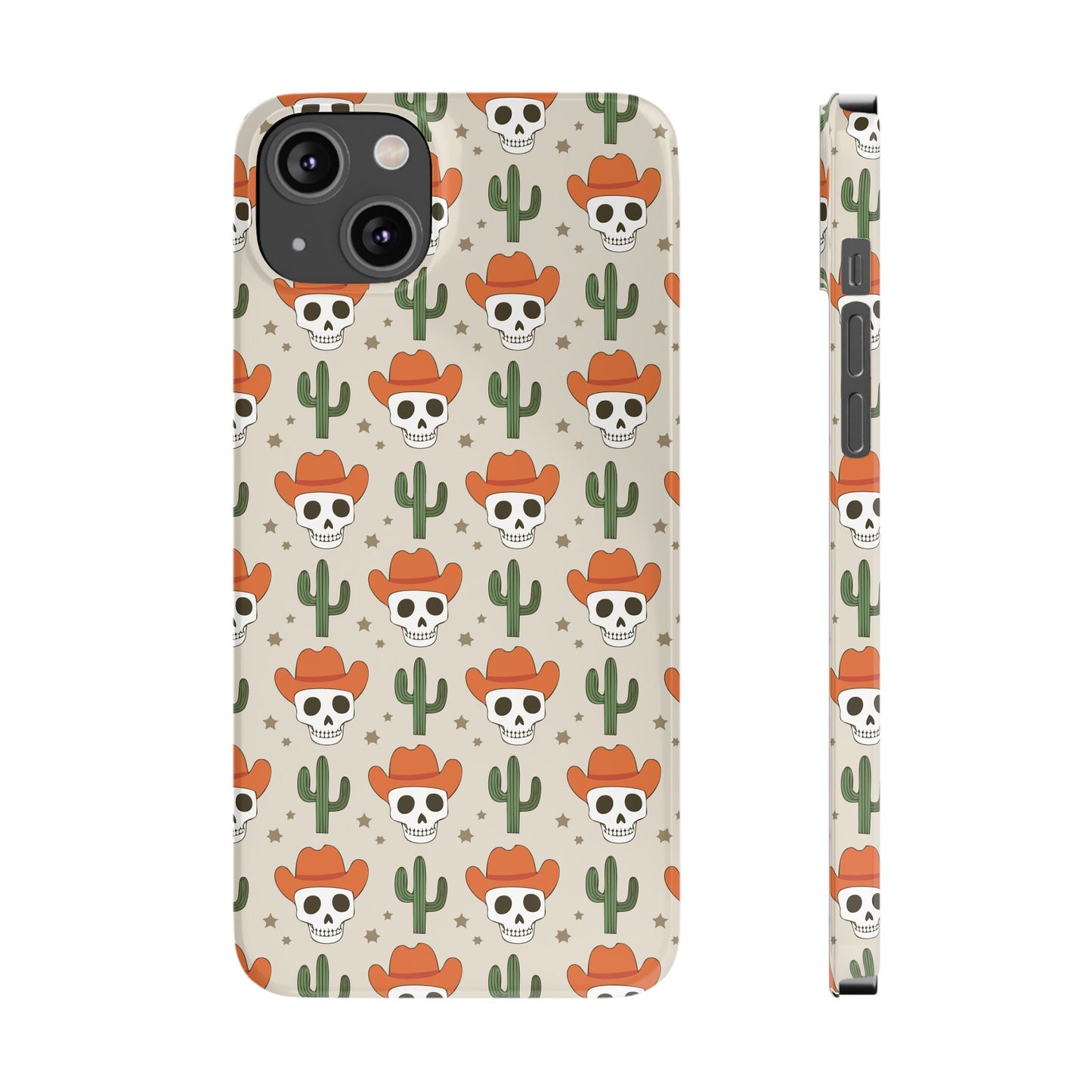 Retro Western Skeleton iPhone Case