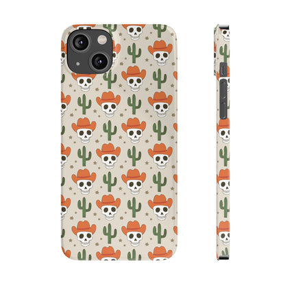 Retro Western Skeleton iPhone Case