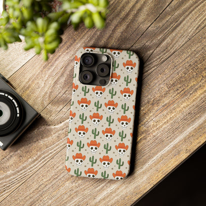 Retro Western Skeleton iPhone Case