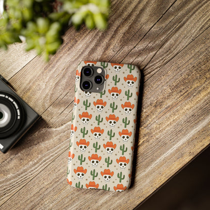 Retro Western Skeleton iPhone Case