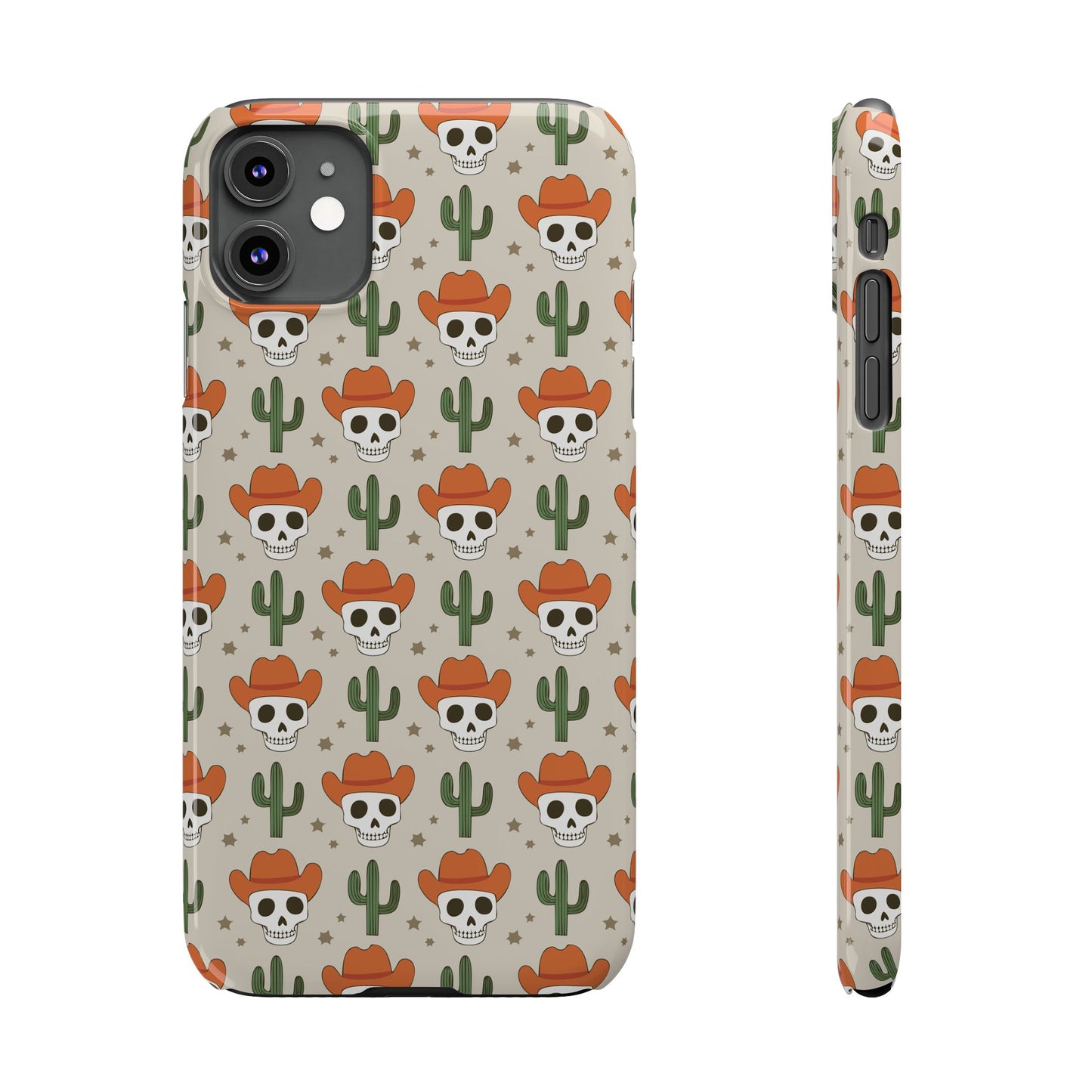 Retro Western Skeleton iPhone Case