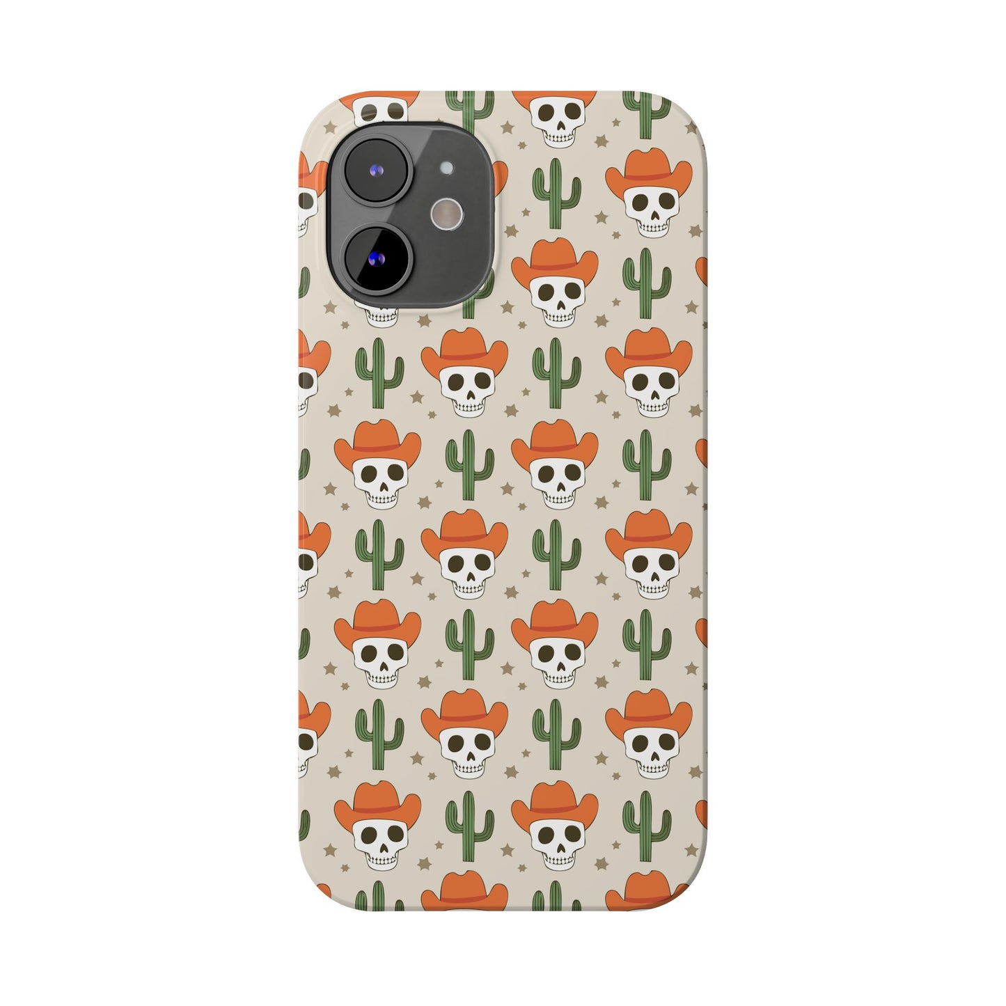 Retro Western Skeleton iPhone Case