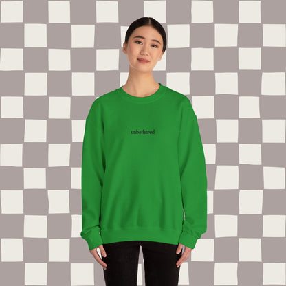 unbothered, embroidered