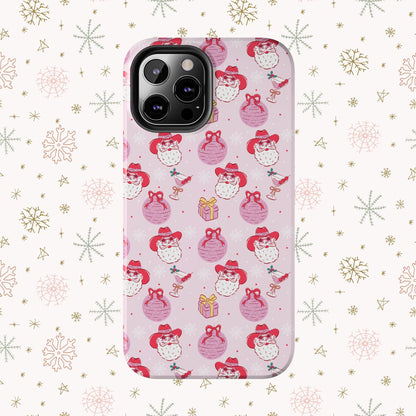 Preppy Pink Santa Phone Case