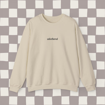 unbothered, embroidered