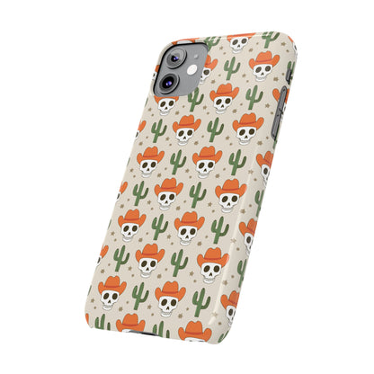 Retro Western Skeleton iPhone Case