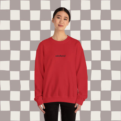 unbothered, embroidered