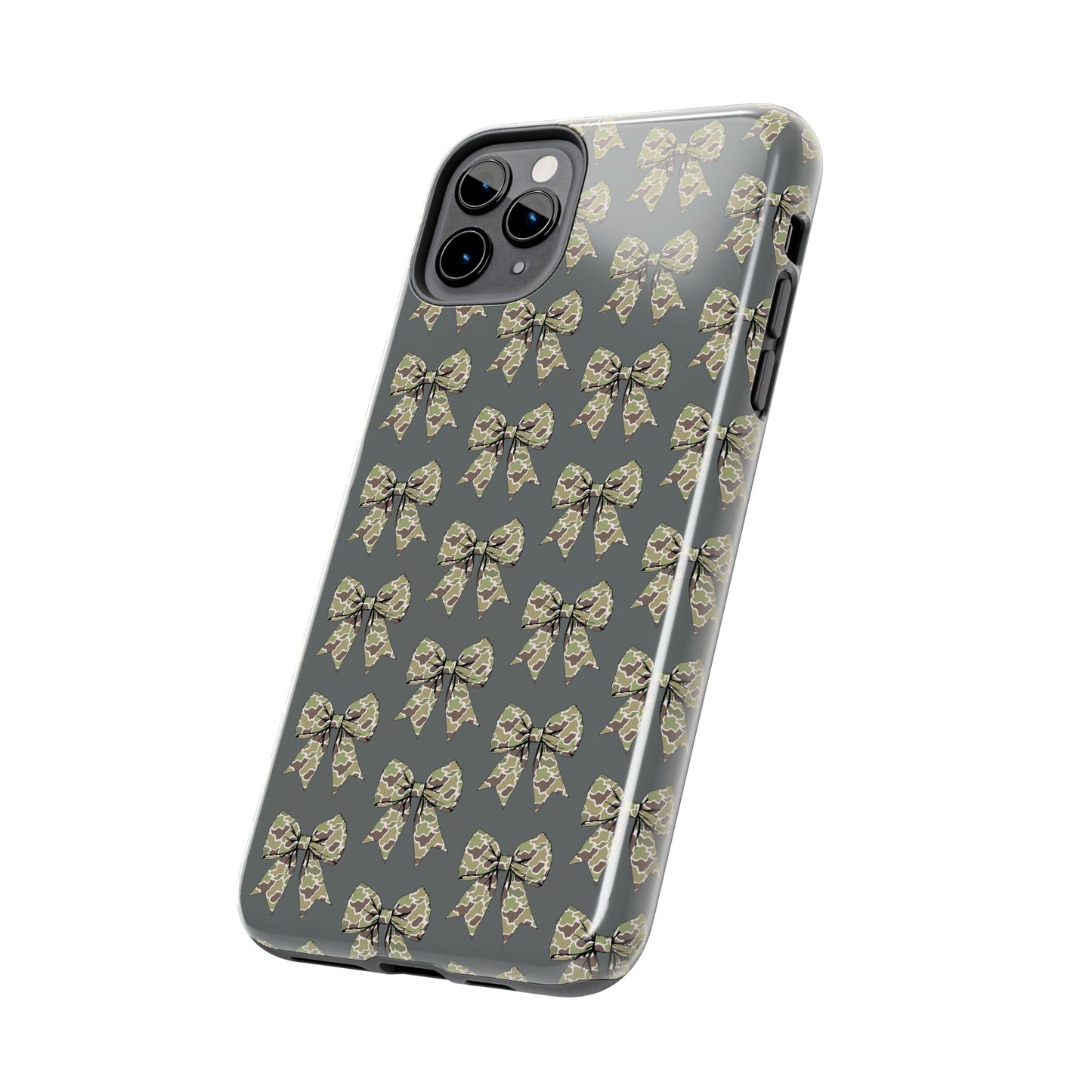 Vintage Camouflage Bow Phone Case