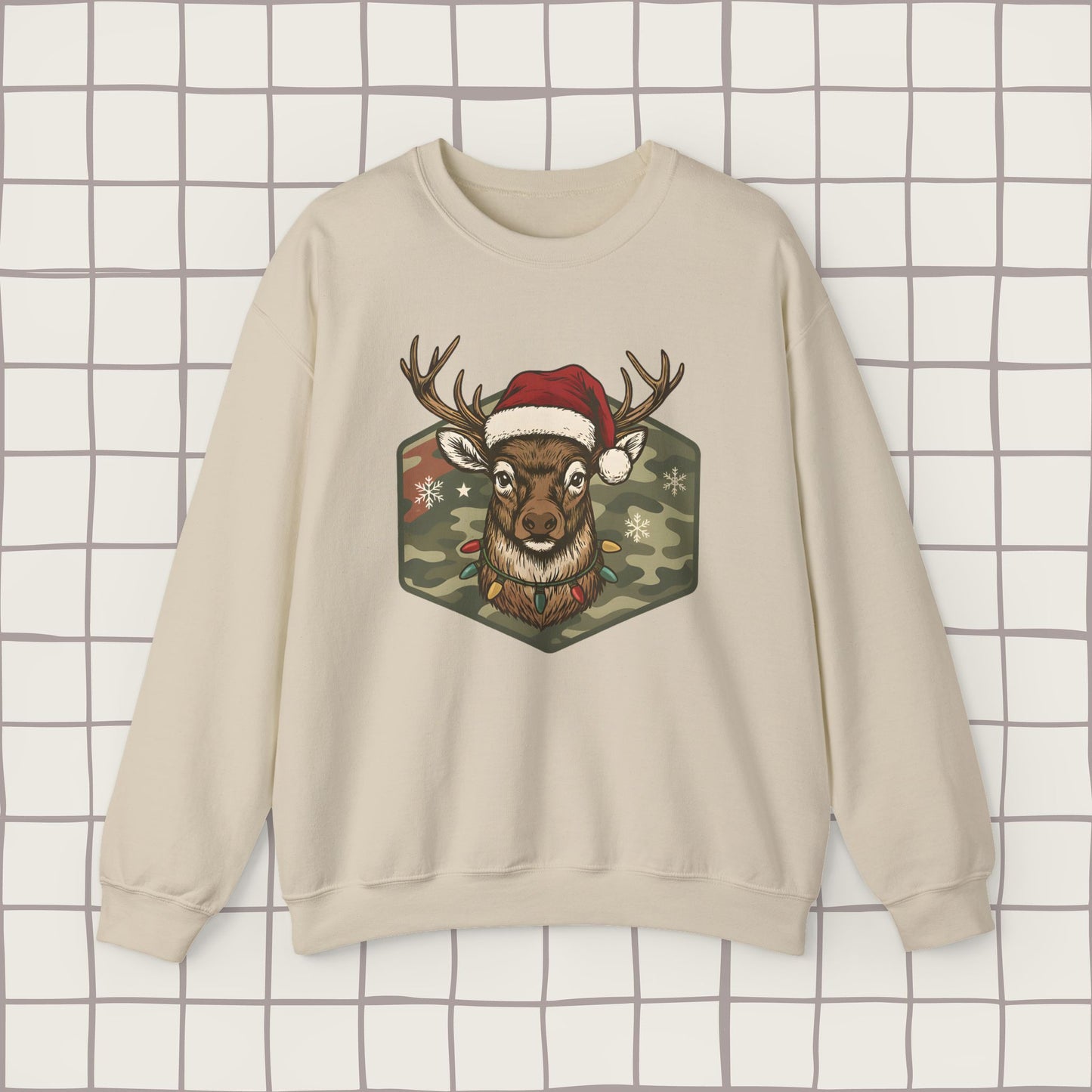 Mens Christmas Deer Sweatshirt