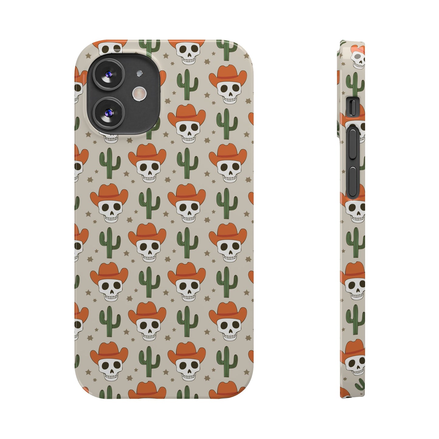 Retro Western Skeleton iPhone Case