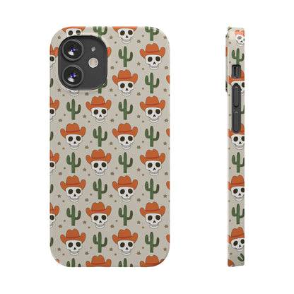 Retro Western Skeleton iPhone Case