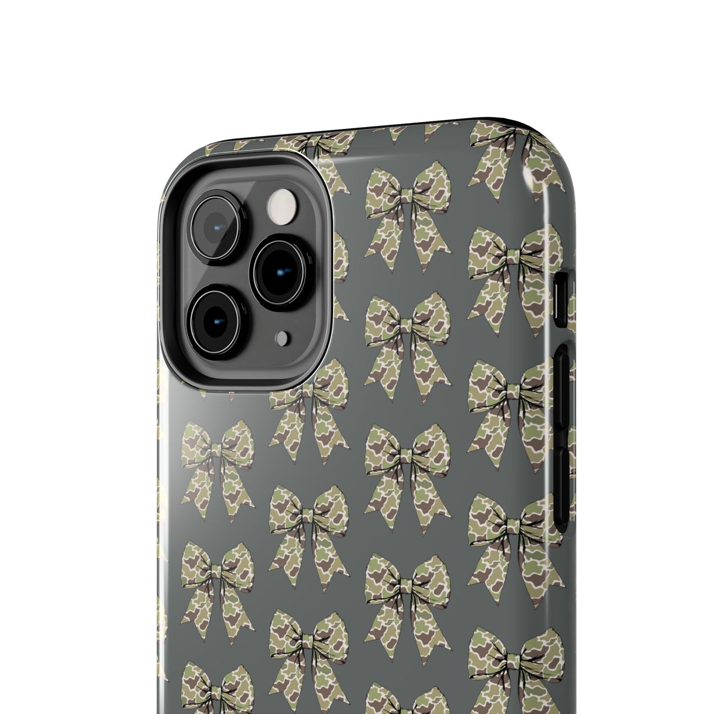 Vintage Camouflage Bow Phone Case