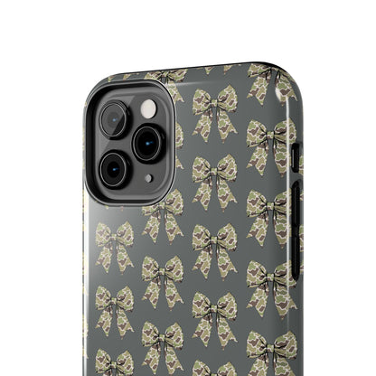 Vintage Camouflage Bow Phone Case