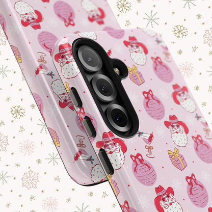 Preppy Pink Santa Phone Case