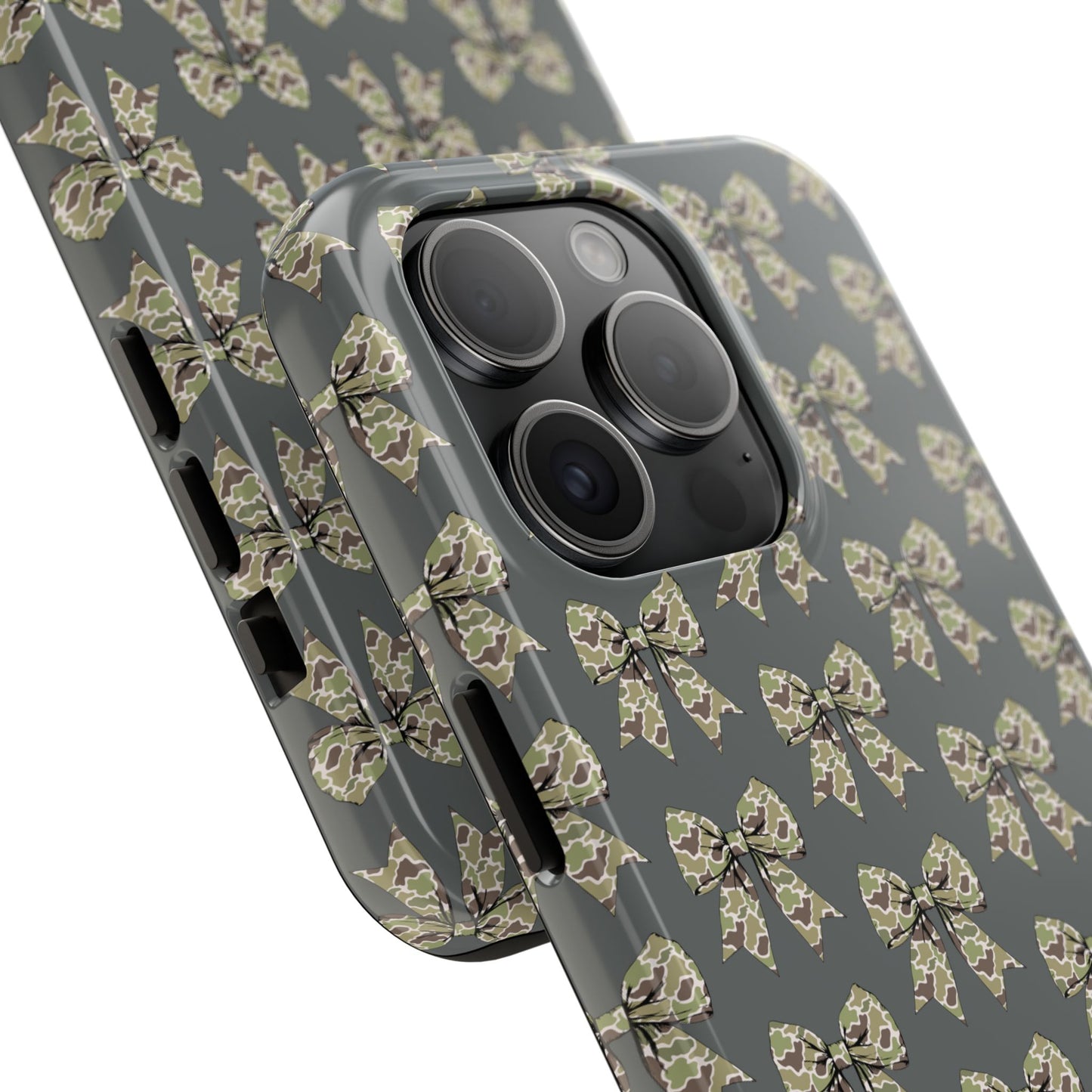 Vintage Camouflage Bow Phone Case