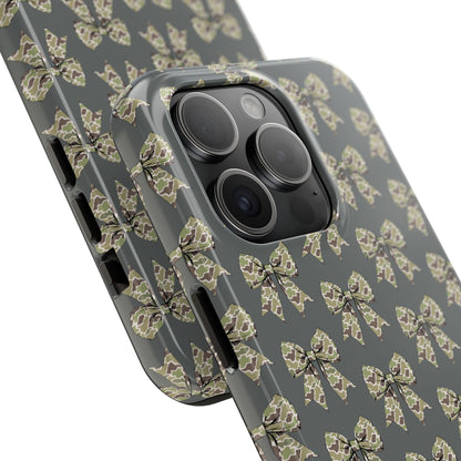 Vintage Camouflage Bow Phone Case