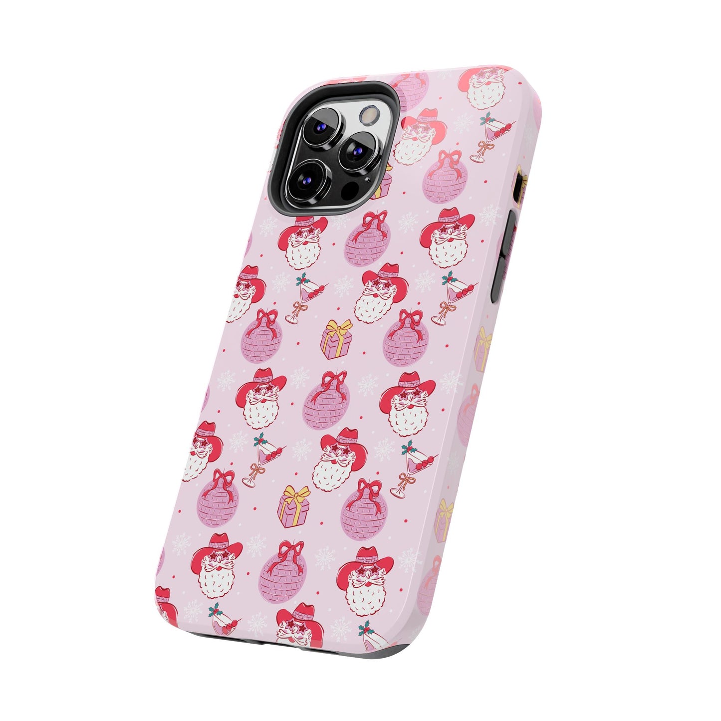 Preppy Pink Santa Phone Case