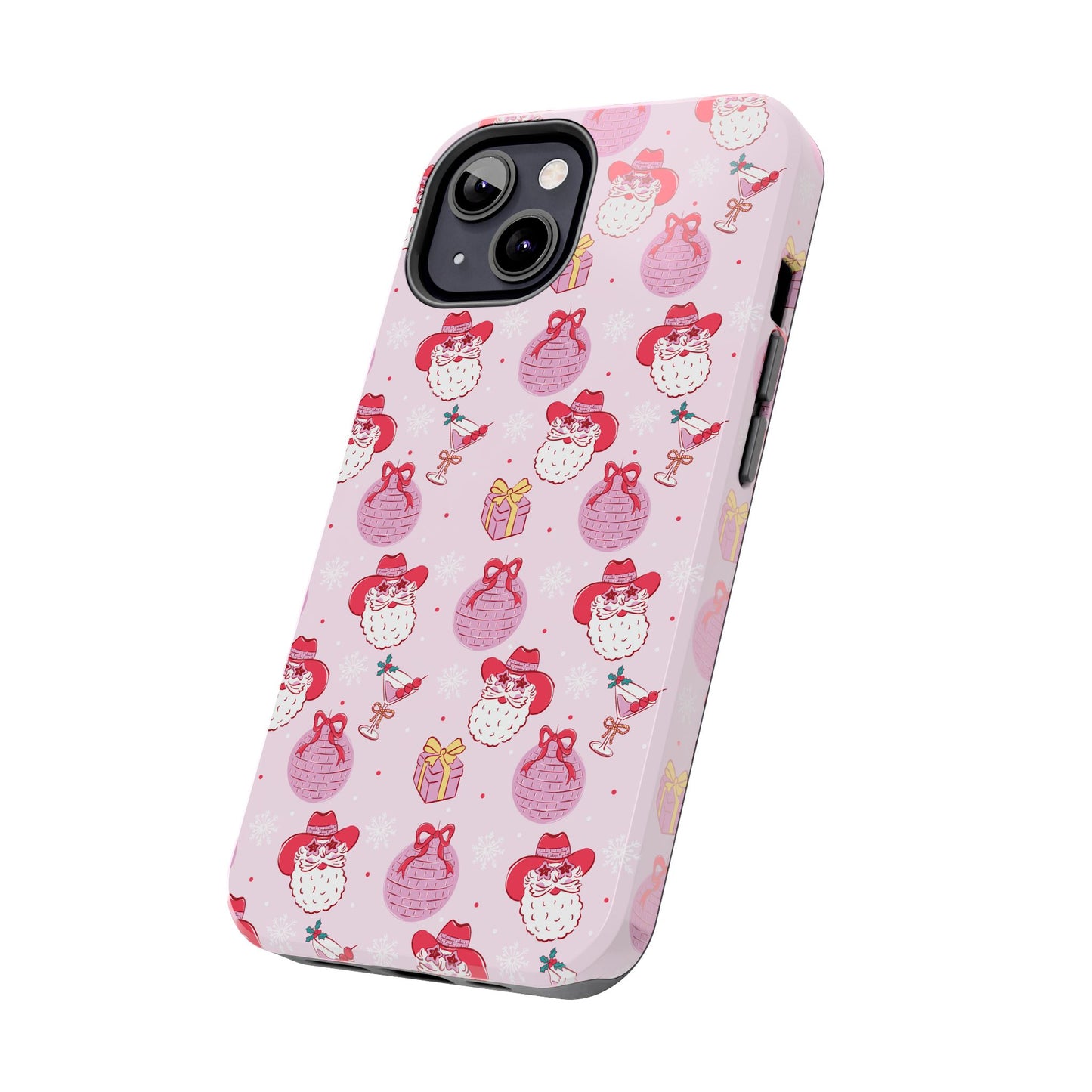 Preppy Pink Santa Phone Case