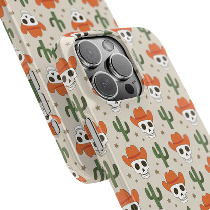 Retro Western Skeleton iPhone Case
