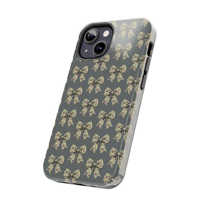Vintage Camouflage Bow Phone Case