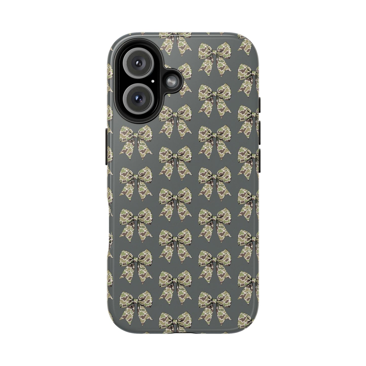 Vintage Camouflage Bow Phone Case
