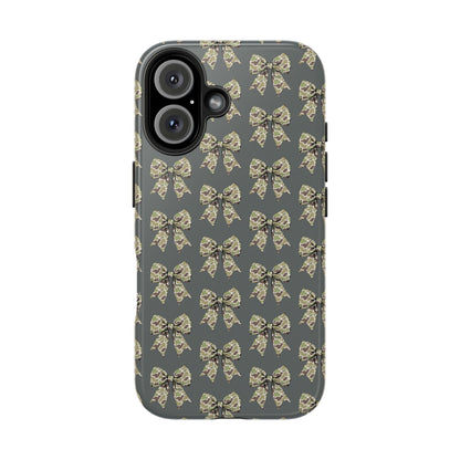 Vintage Camouflage Bow Phone Case