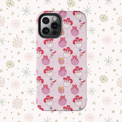 Preppy Pink Santa Phone Case