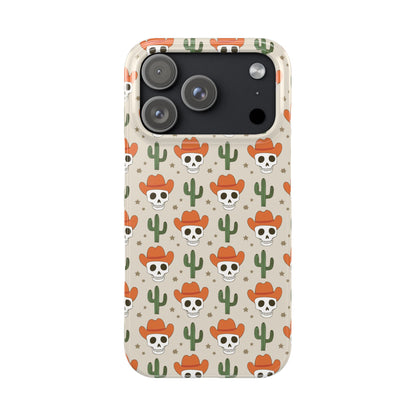 Retro Western Skeleton iPhone Case