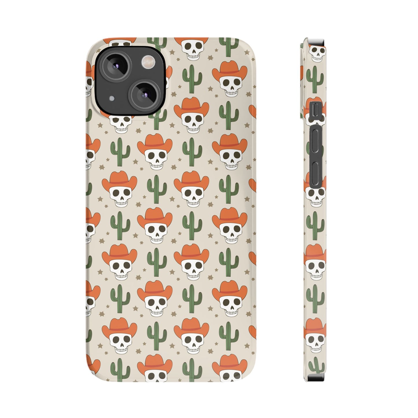 Retro Western Skeleton iPhone Case