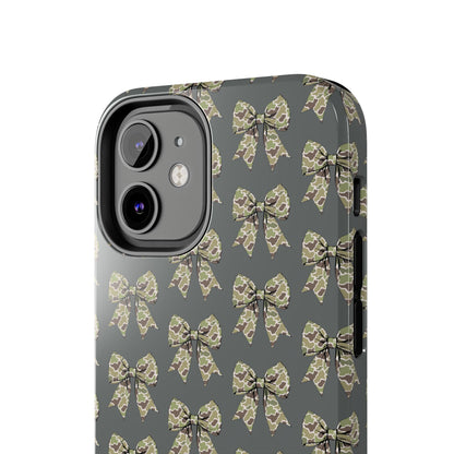 Vintage Camouflage Bow Phone Case