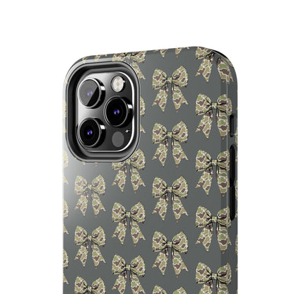 Vintage Camouflage Bow Phone Case