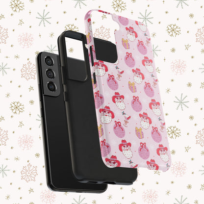 Preppy Pink Santa Phone Case