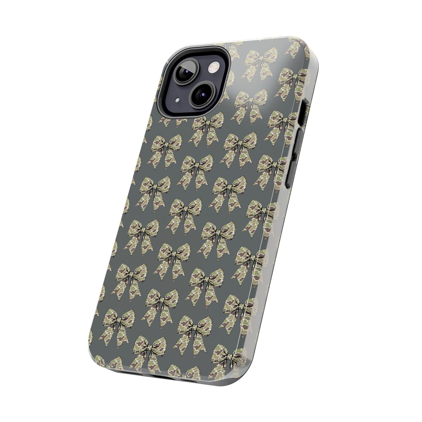 Vintage Camouflage Bow Phone Case