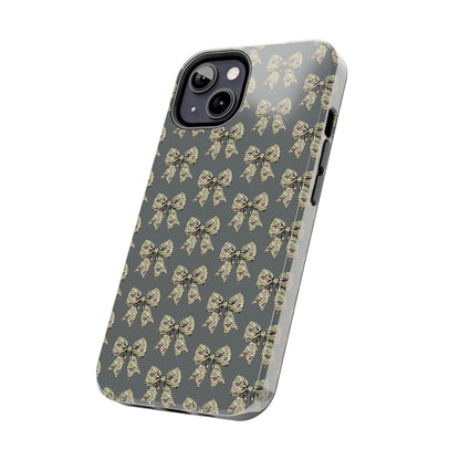 Vintage Camouflage Bow Phone Case