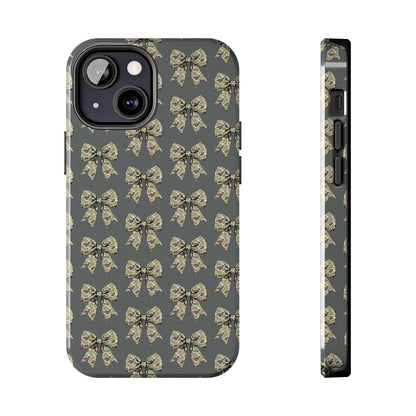 Vintage Camouflage Bow Phone Case