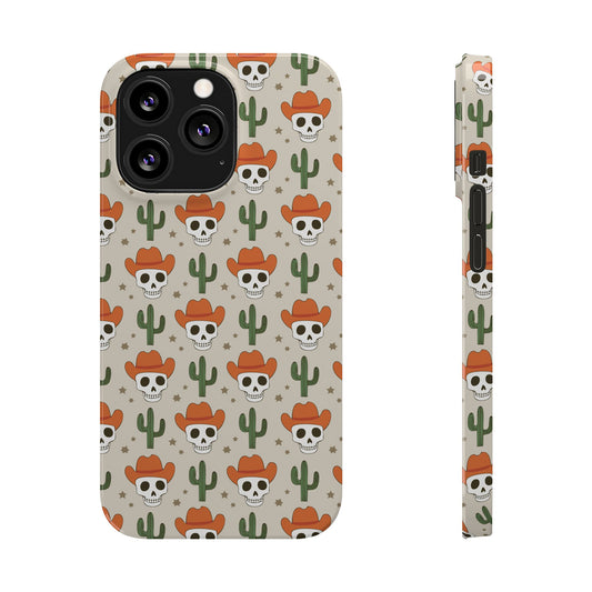 Retro Western Skeleton iPhone Case