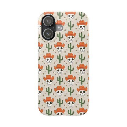 Retro Western Skeleton iPhone Case
