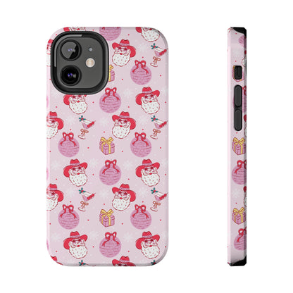 Preppy Pink Santa Phone Case