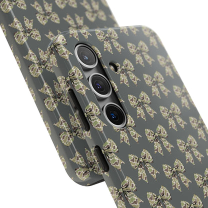 Vintage Camouflage Bow Phone Case