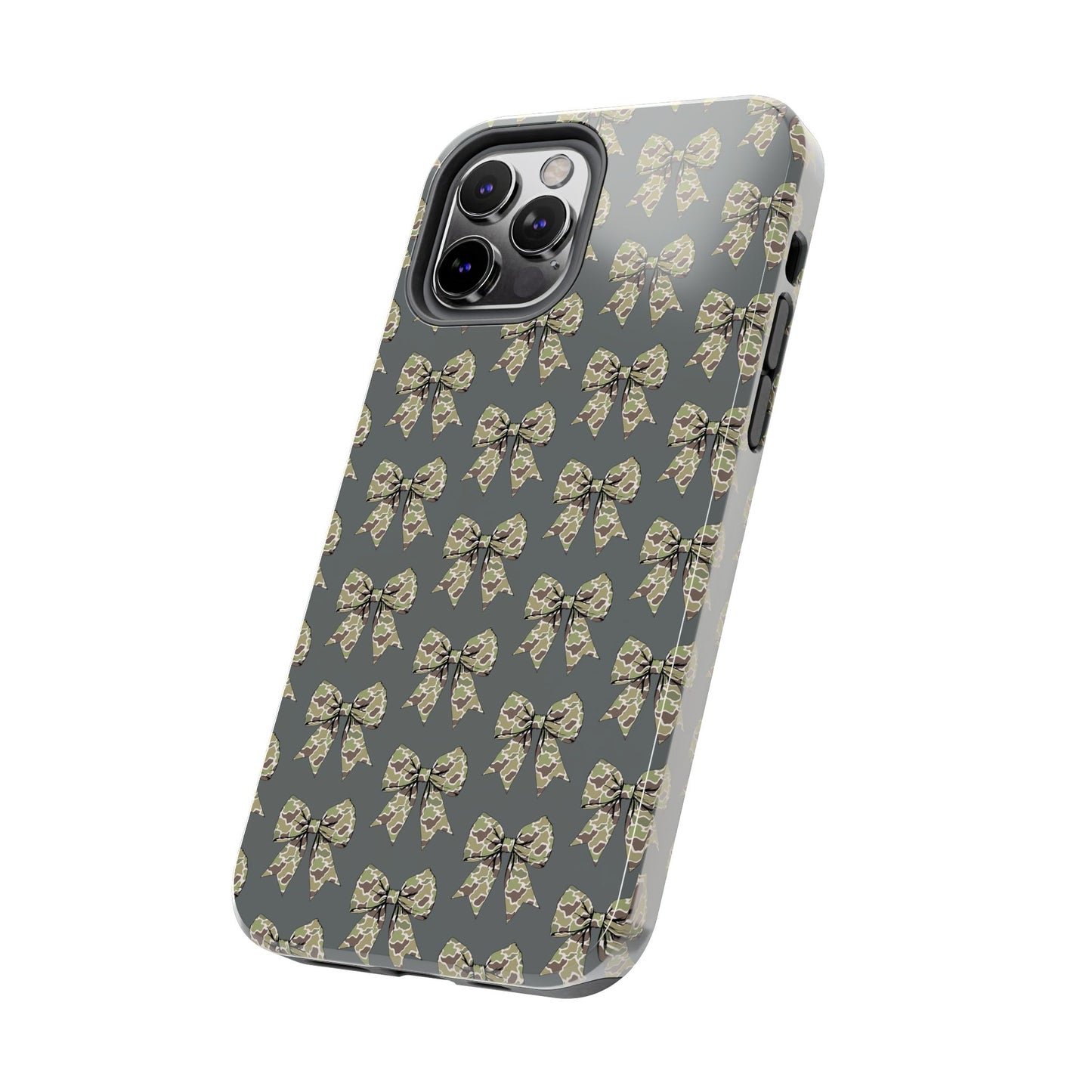 Vintage Camouflage Bow Phone Case